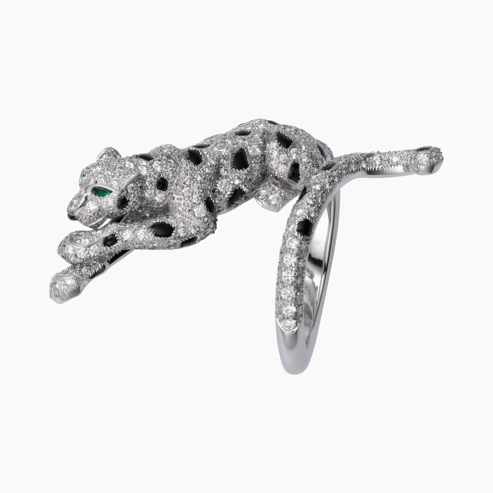 【新品上新】18K金满钻斑点趴豹戒指 CZ