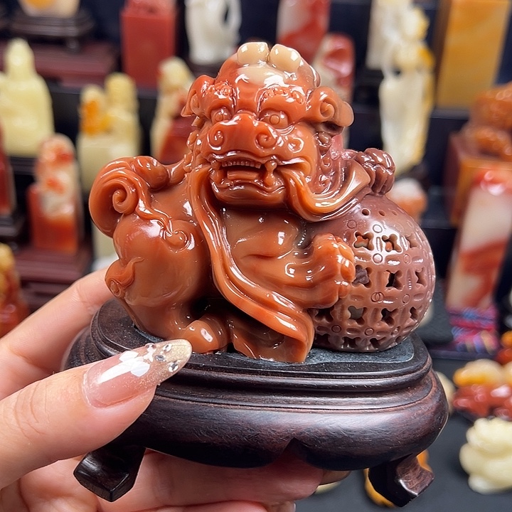 寿山石善伯尾石摆件