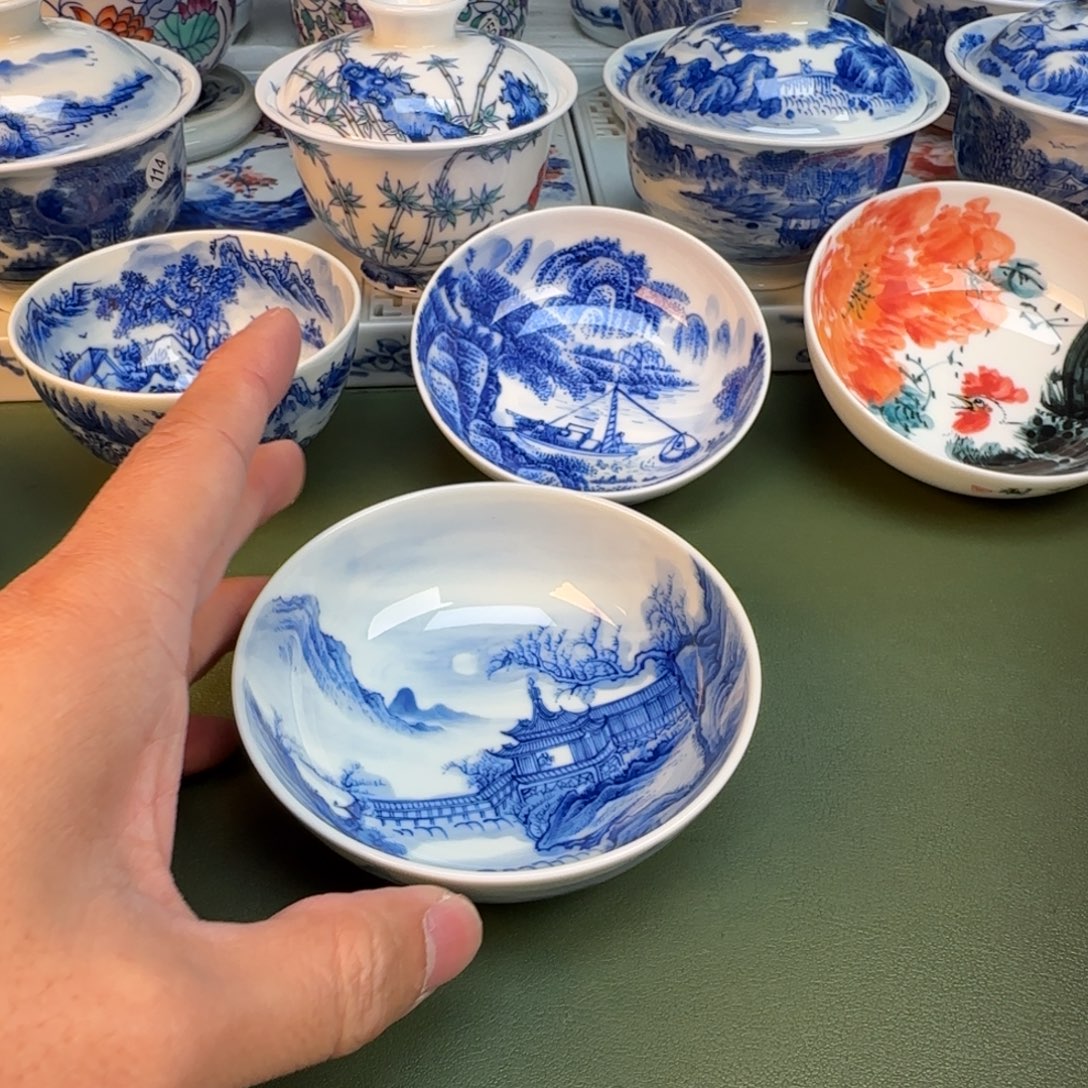 陶纯手工纯手绘茶具368