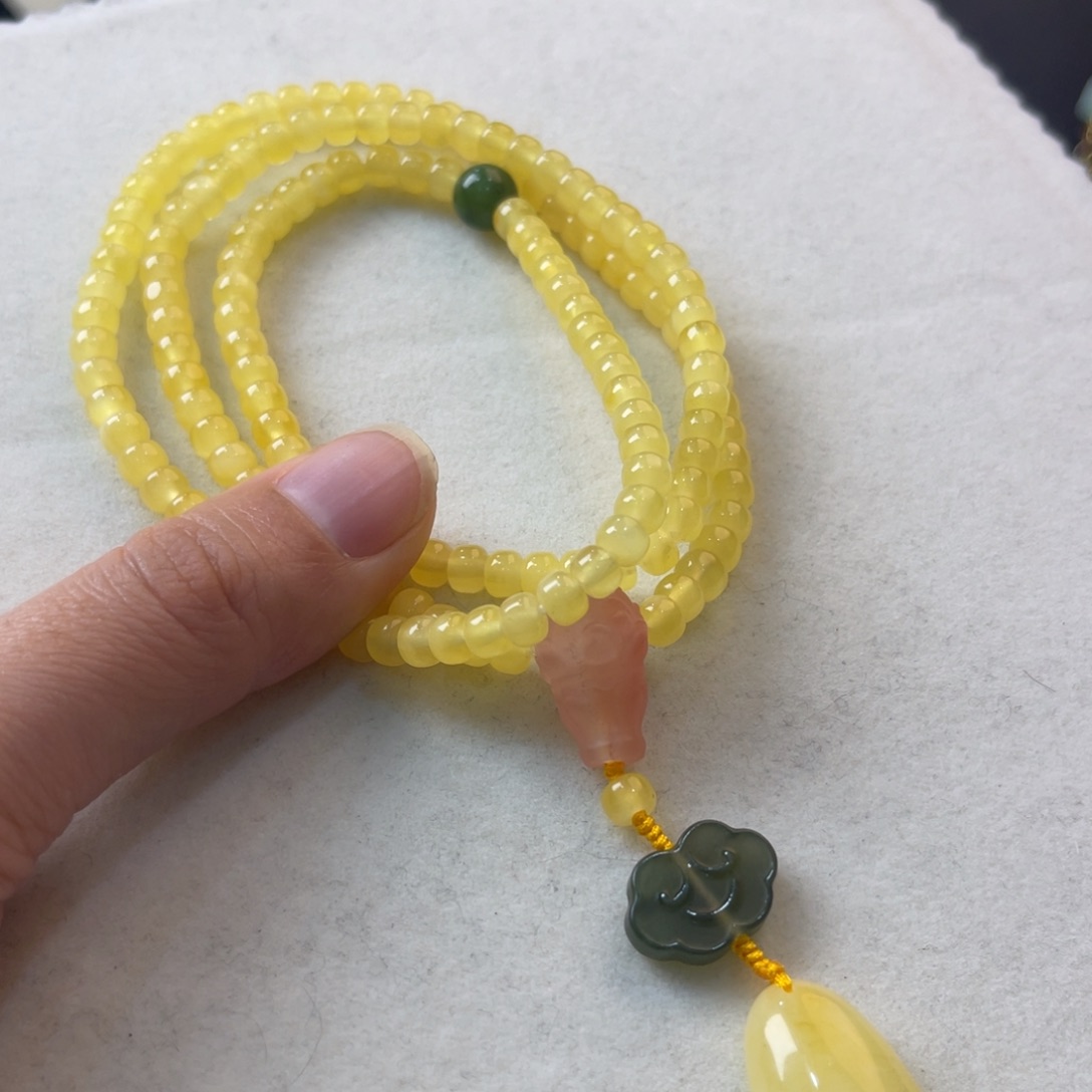 蜜蜡颈饰未镶嵌吊坠