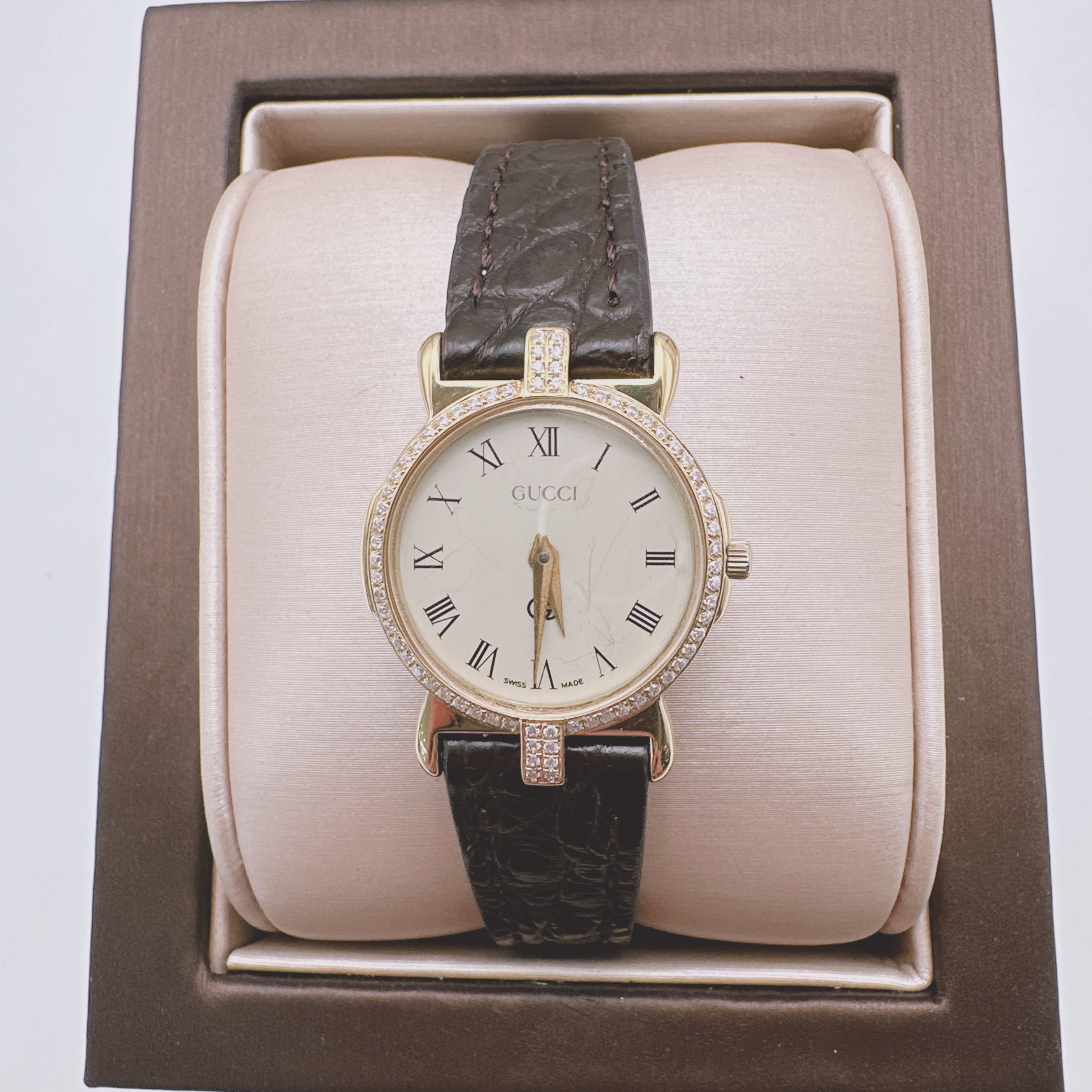 95新 GUCCI/古驰 古驰03326石英后钻赠送表带赠送手链