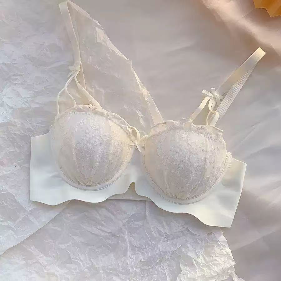 文胸白色内衣套小胸无痕