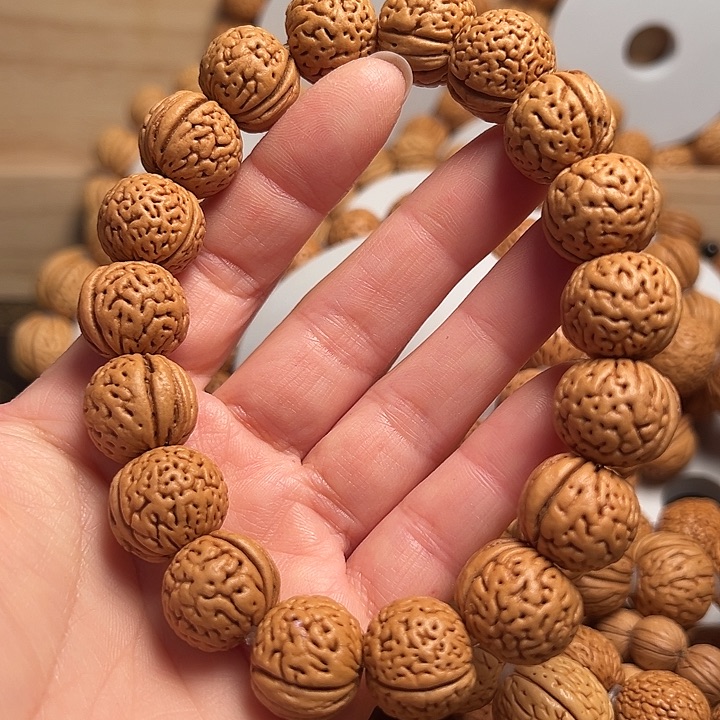 桃核手串桃核手串肌肉纹圆珠16➕