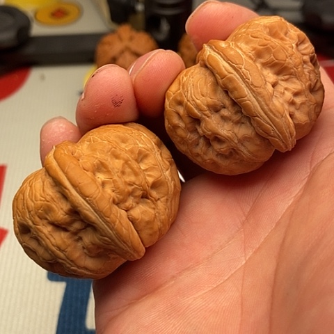 3***把件文玩核桃元宝