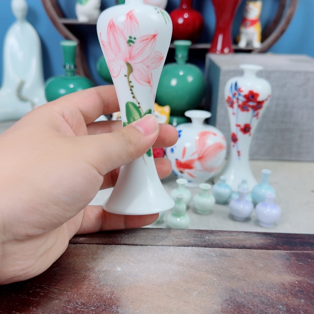 陶瓷手工小花器摆件