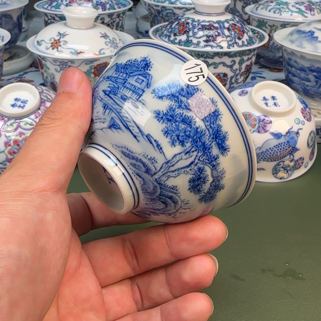 彦祖纯手工手绘茶具175