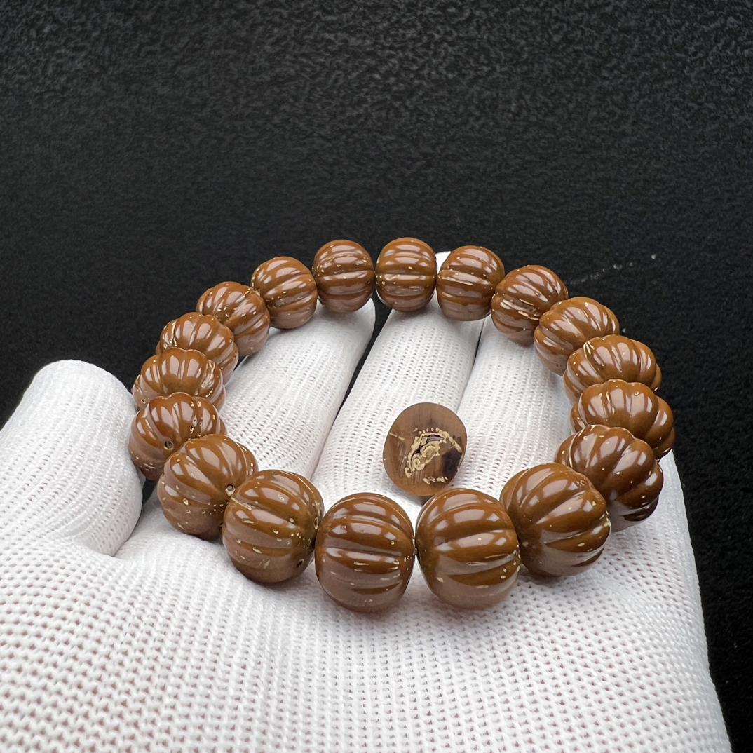 紫金鼠 招财鼠 雕刻 实心 瓜珠 呱呱来财 15×12 大实心 油性足