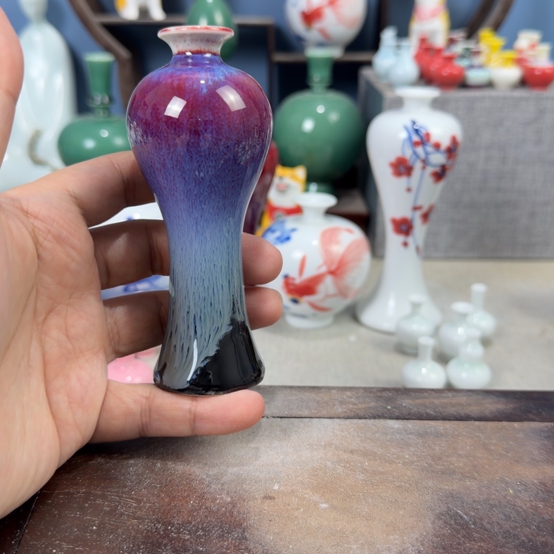 陶瓷手工小花器摆件