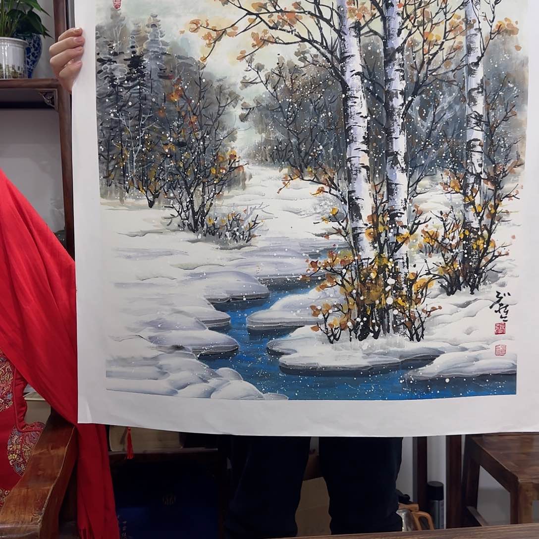 国画艺术家的作品