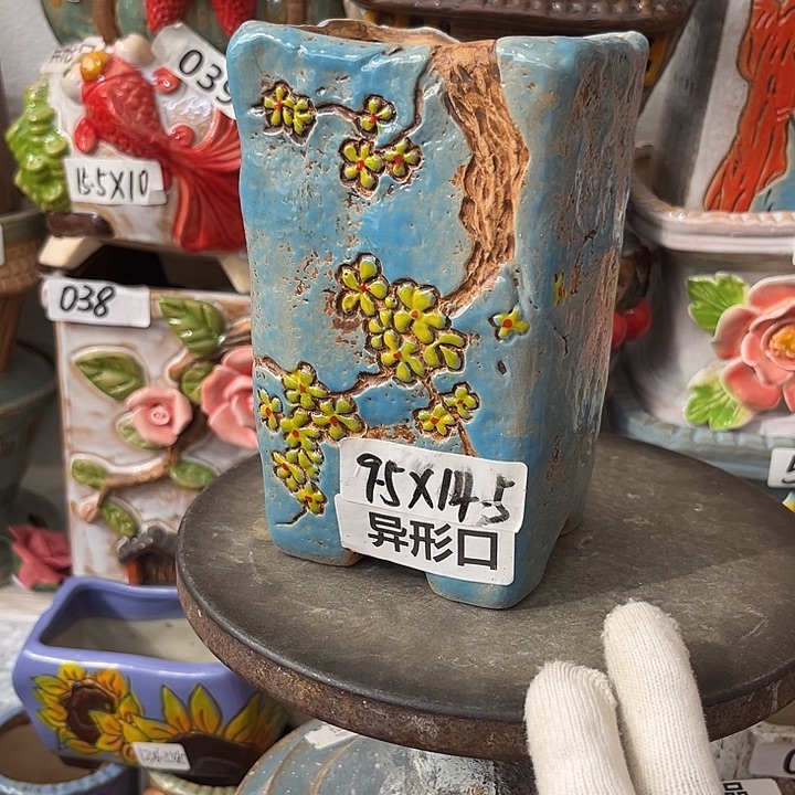 粗陶材质多肉花盆