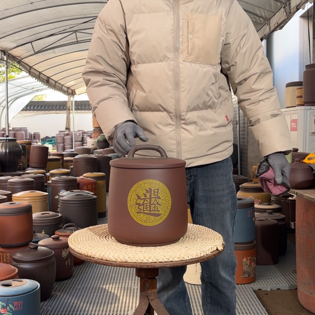 紫砂茶叶罐8 饼茶叶罐