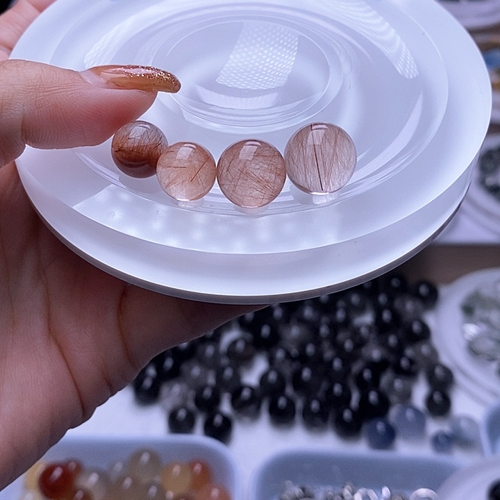 水晶天然水晶定制打孔不退不换未镶嵌