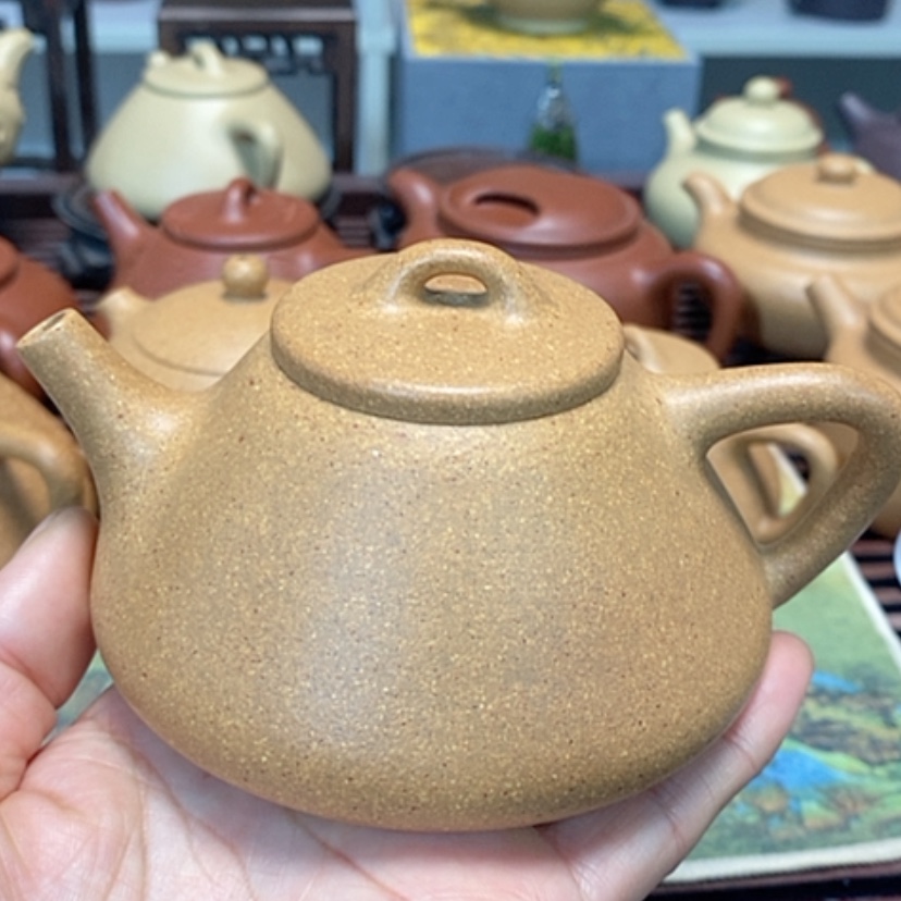 【闪购商品】紫砂茶壶黄金段半手工