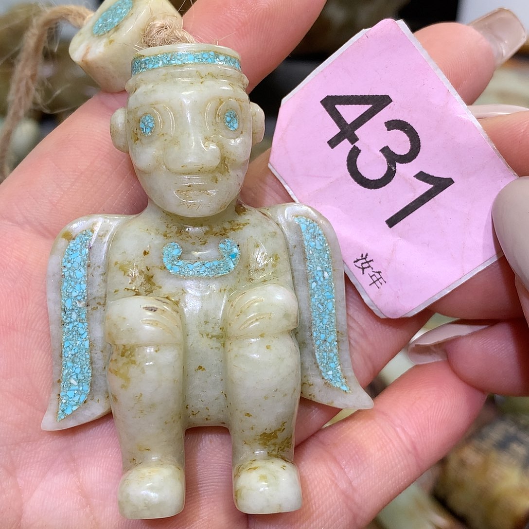 颈饰未镶嵌和田玉快****哥