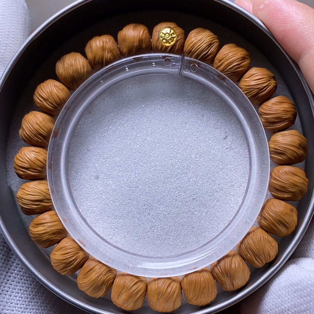 猴头核桃手串18k金标毕业鬼印无相尺寸10+全品35号