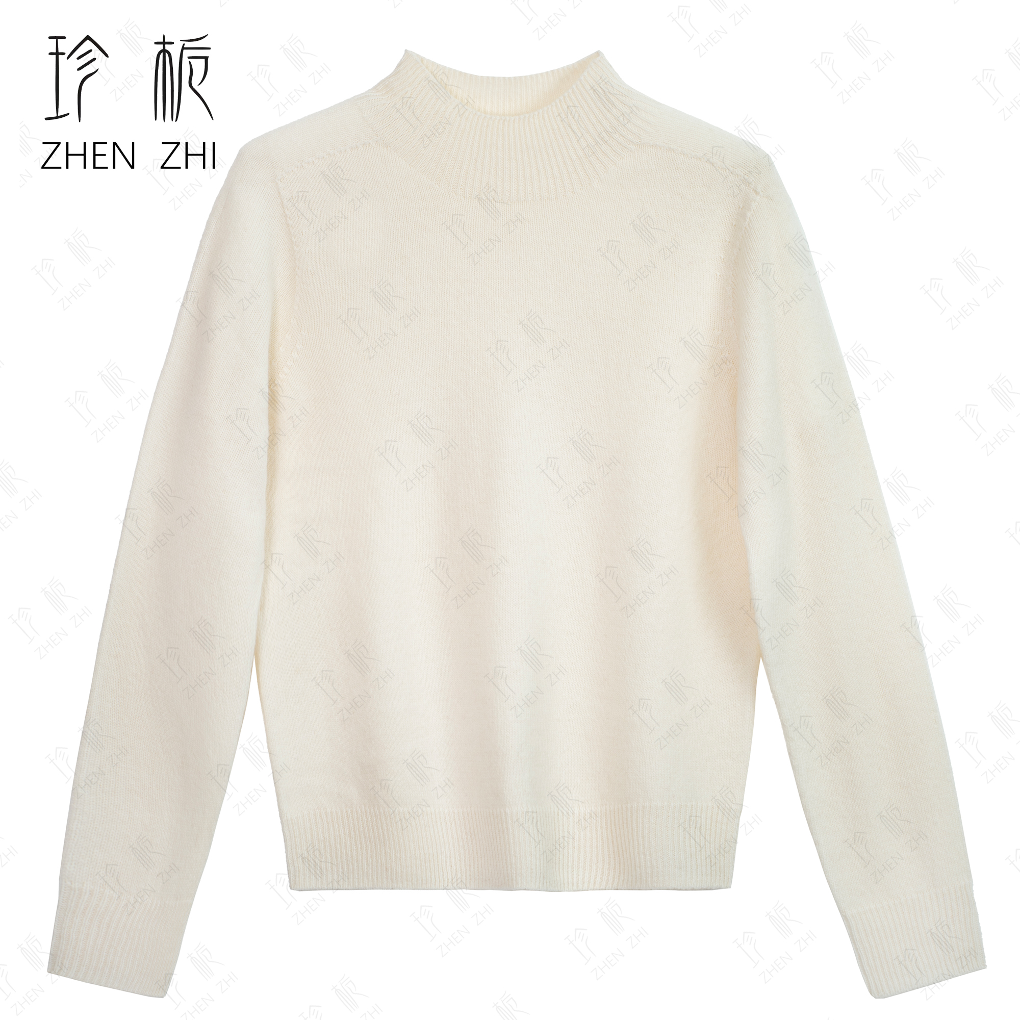 秋冬纯色长袖百搭时尚保暖舒适套头气质半高领羊毛毛针织衫HX002