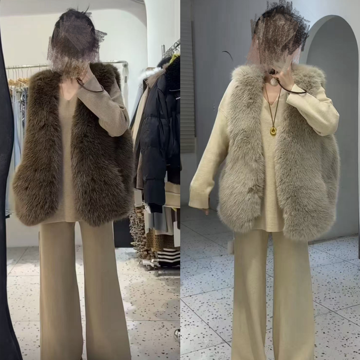 【财阀千金马甲】大码慵懒风高级环保马甲67133