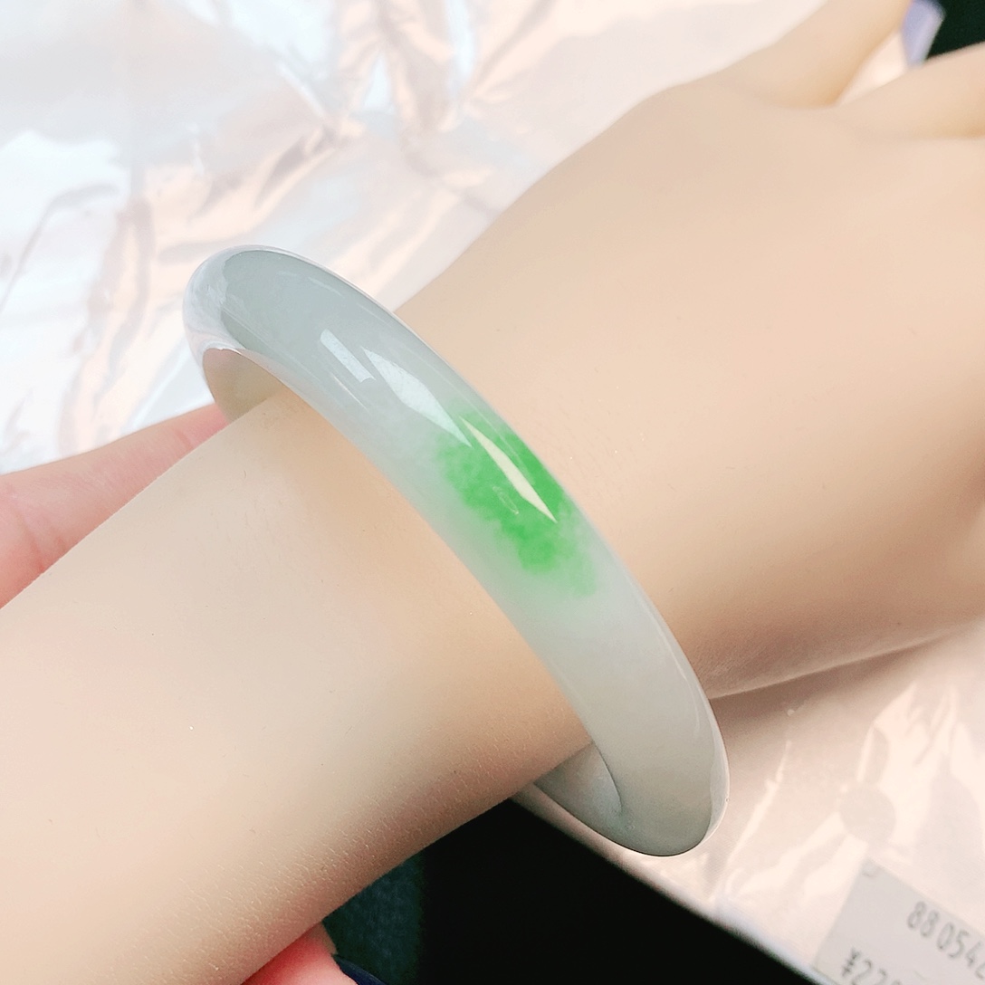 未镶嵌手镯翡翠圆条0542