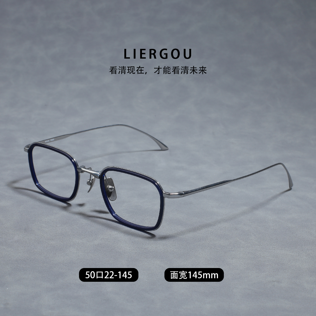 33号链接超轻纯钛小框教父款高品位有气场平替款格调男士超轻眼镜