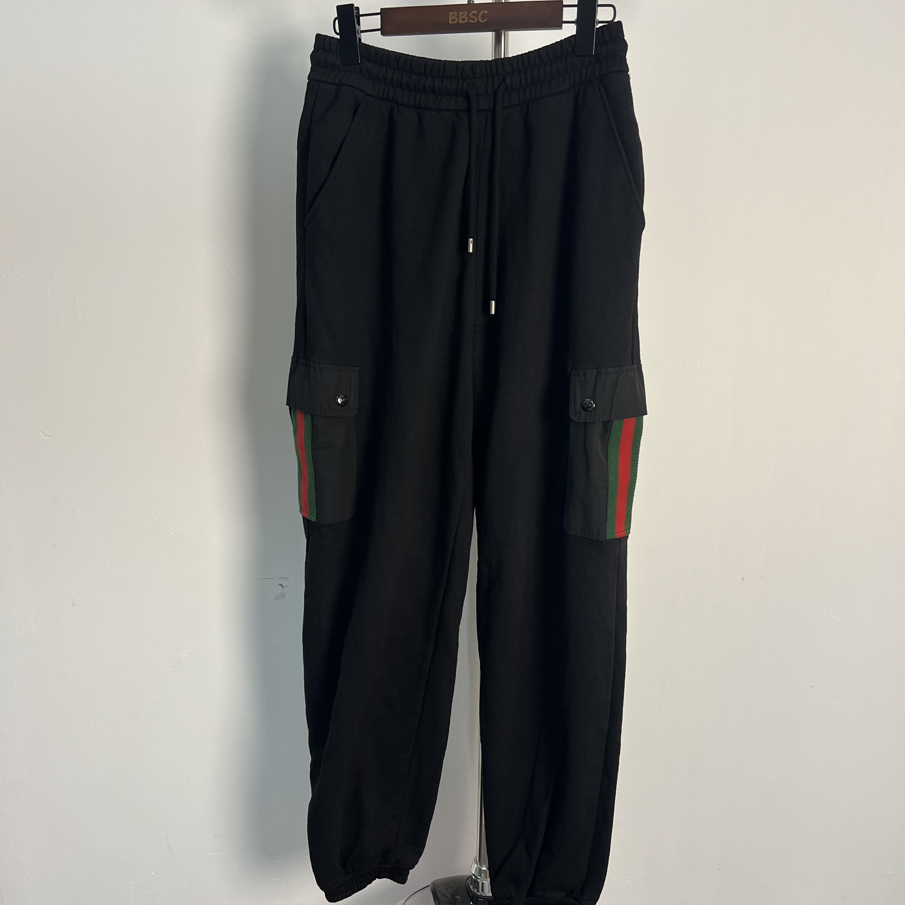 99新 GUCCI/古驰 口袋编织抽绳长裤/XS码/0351