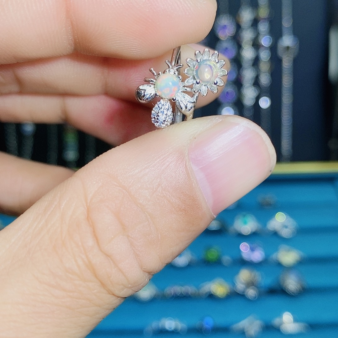 紫晶珠宝半成品银S925镶嵌
