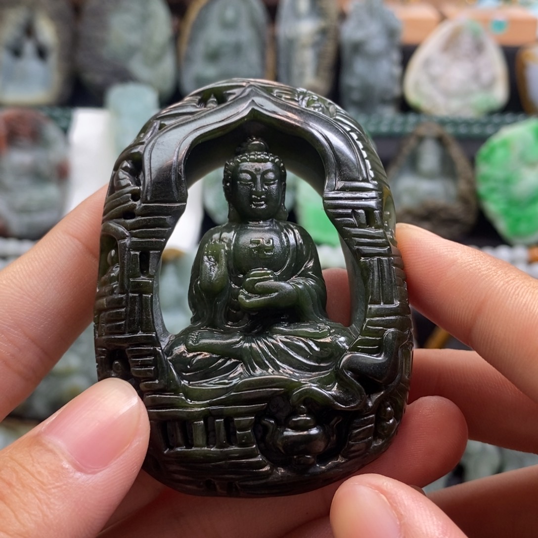 兵***哥定制翡翠未镶嵌毛坯货定制加工