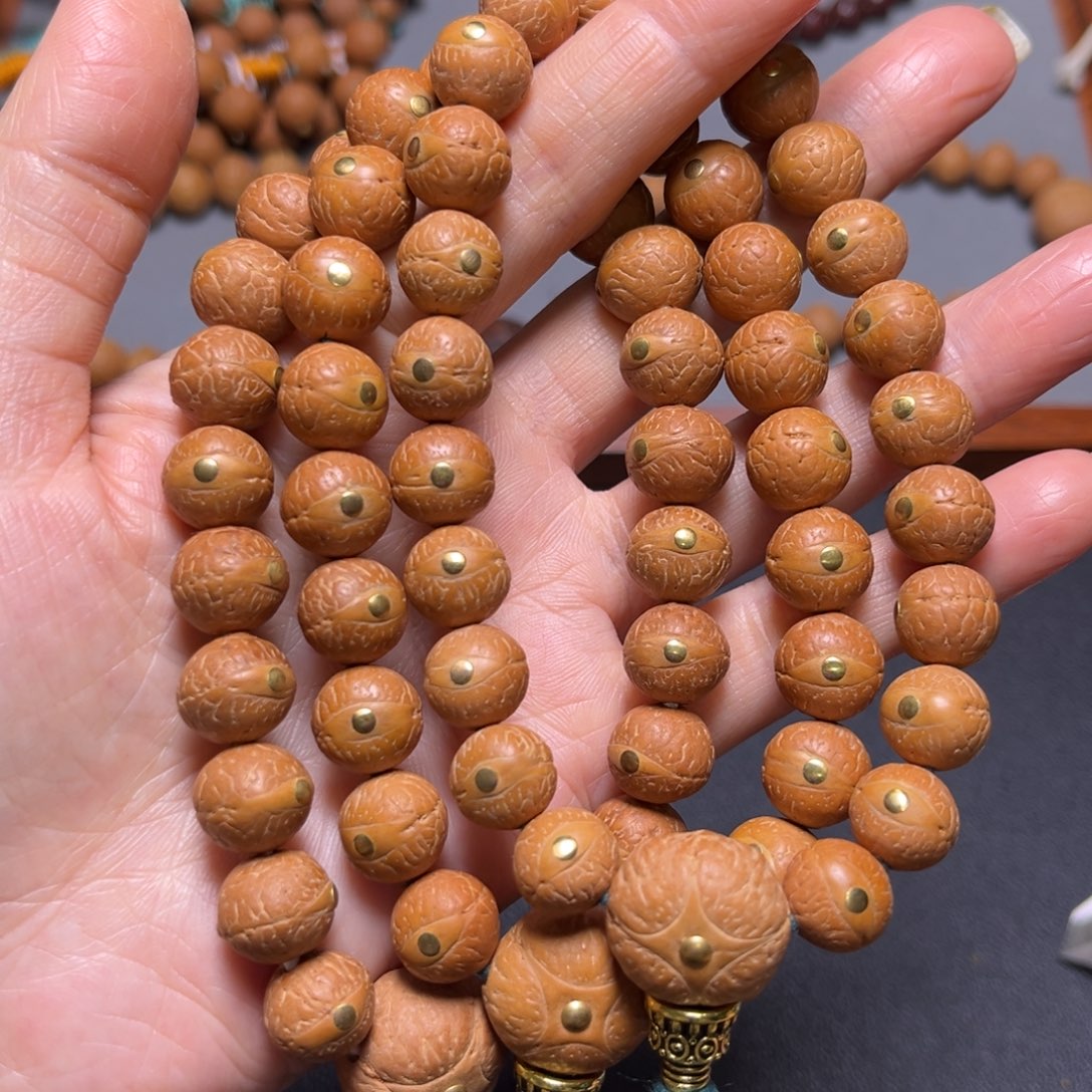 吊坠凤眼菩提11.5mm2025精品铜钉手串
