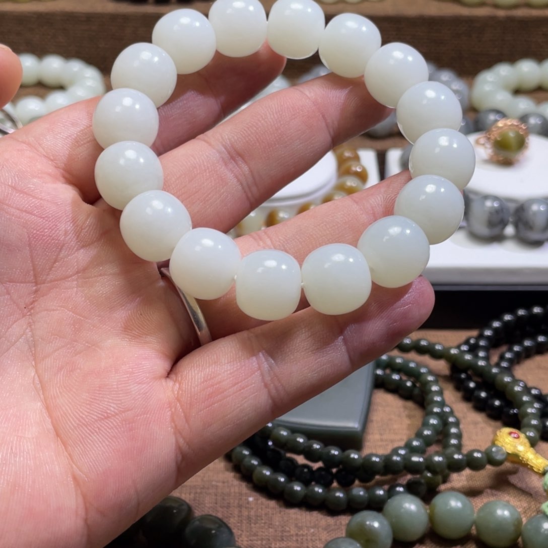 未镶嵌手链和田玉（白玉）