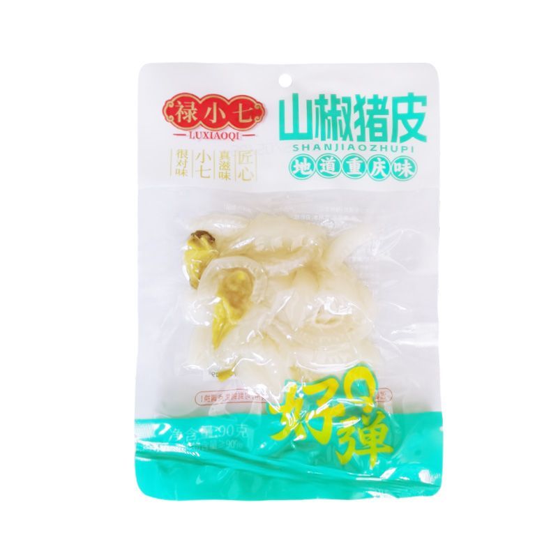 A禄小七山椒猪皮解馋小零食熟食泡椒味猪皮开袋即食