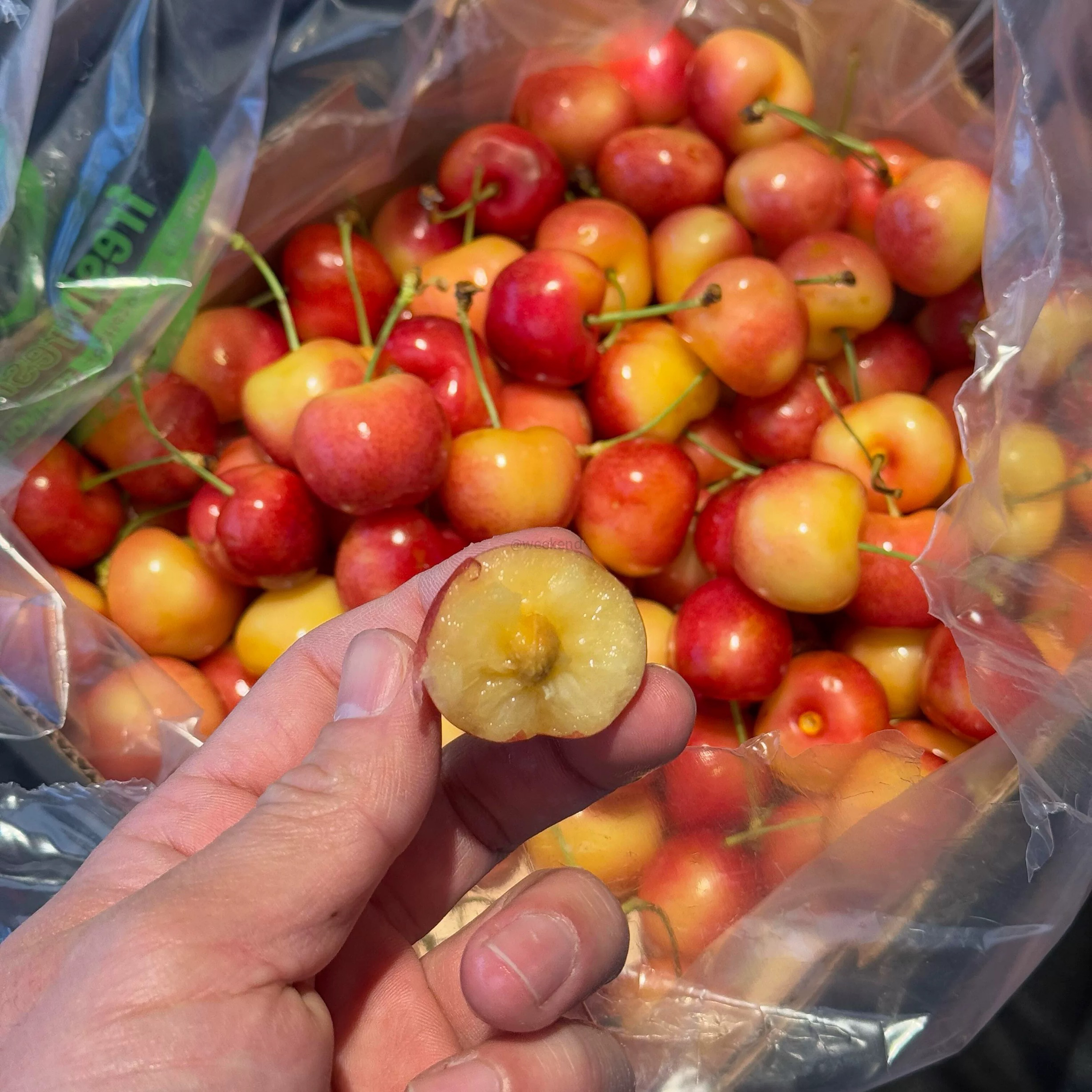 【图里奇金车】优智利RAINIER新鲜2-4.4斤J/5J水果海运内附果径卡