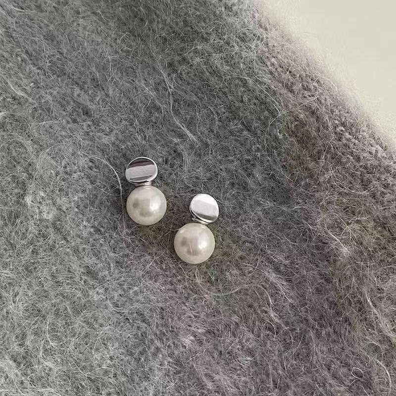 合金耳饰 曲面气质百搭耳饰