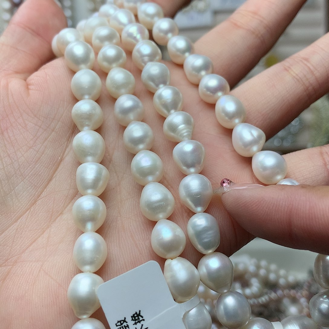 淡水珍珠8-9未镶嵌x3项链