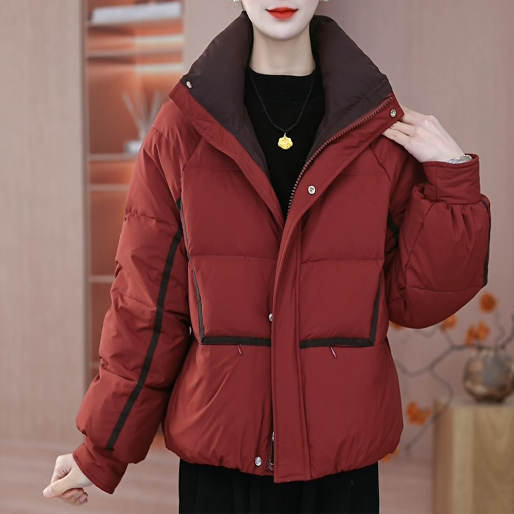 2024冬季气质时尚白鸭绒羽绒服保暖显瘦轻奢洋气加厚羽绒服B55