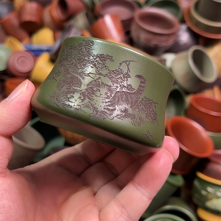 紫砂茶杯全手工紫砂主人杯