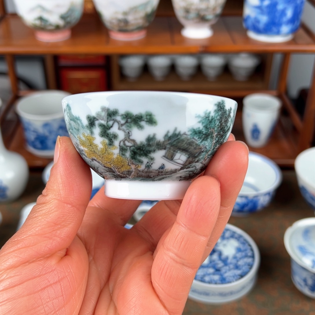 【闪购商品】寒山寻石山水主人杯