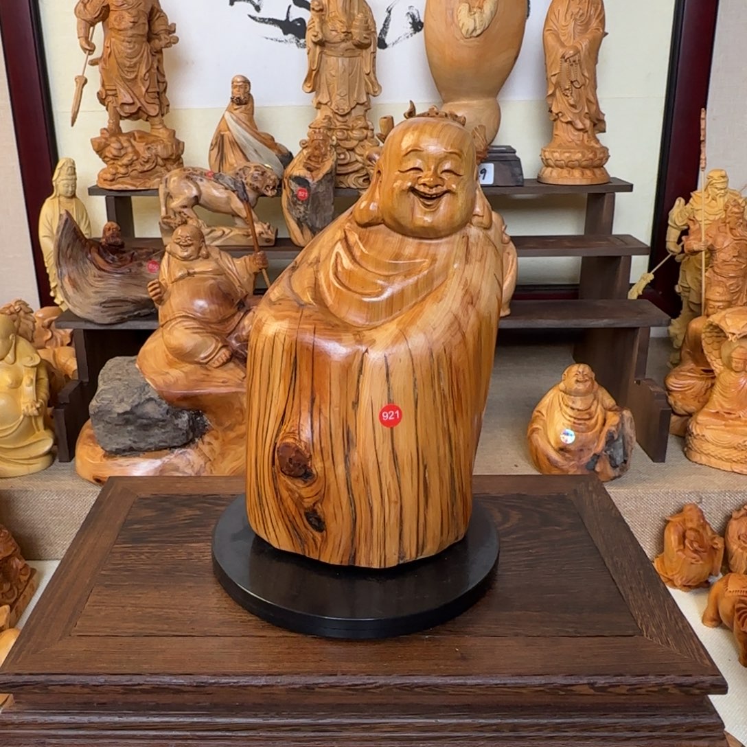 崖柏小木匠艺雕一物一拍