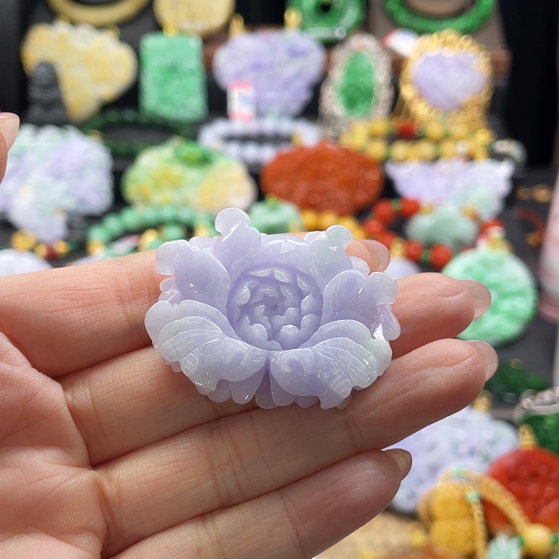 翡翠未镶嵌颈饰代编织