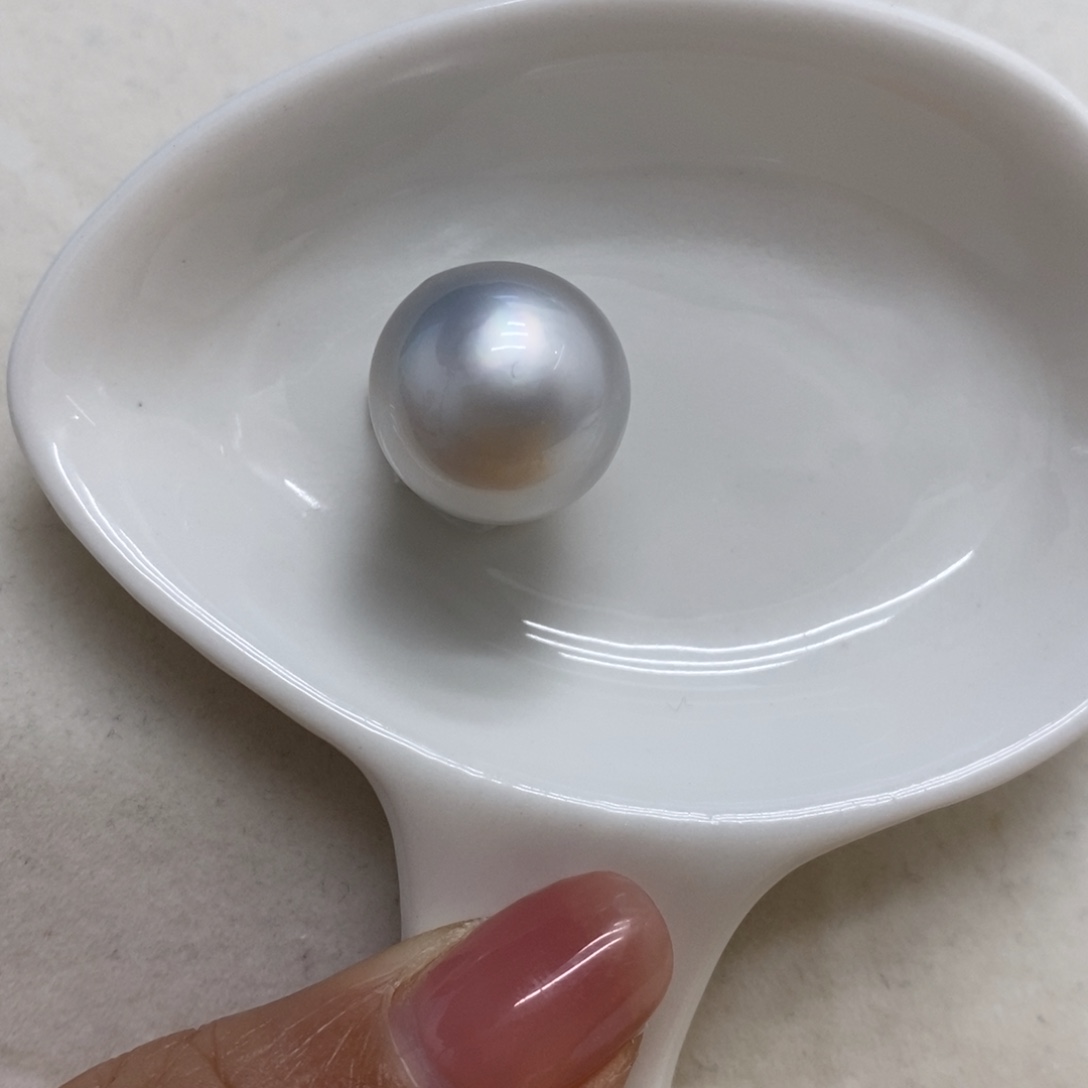 未镶嵌裸珠海水珍珠15.4m m