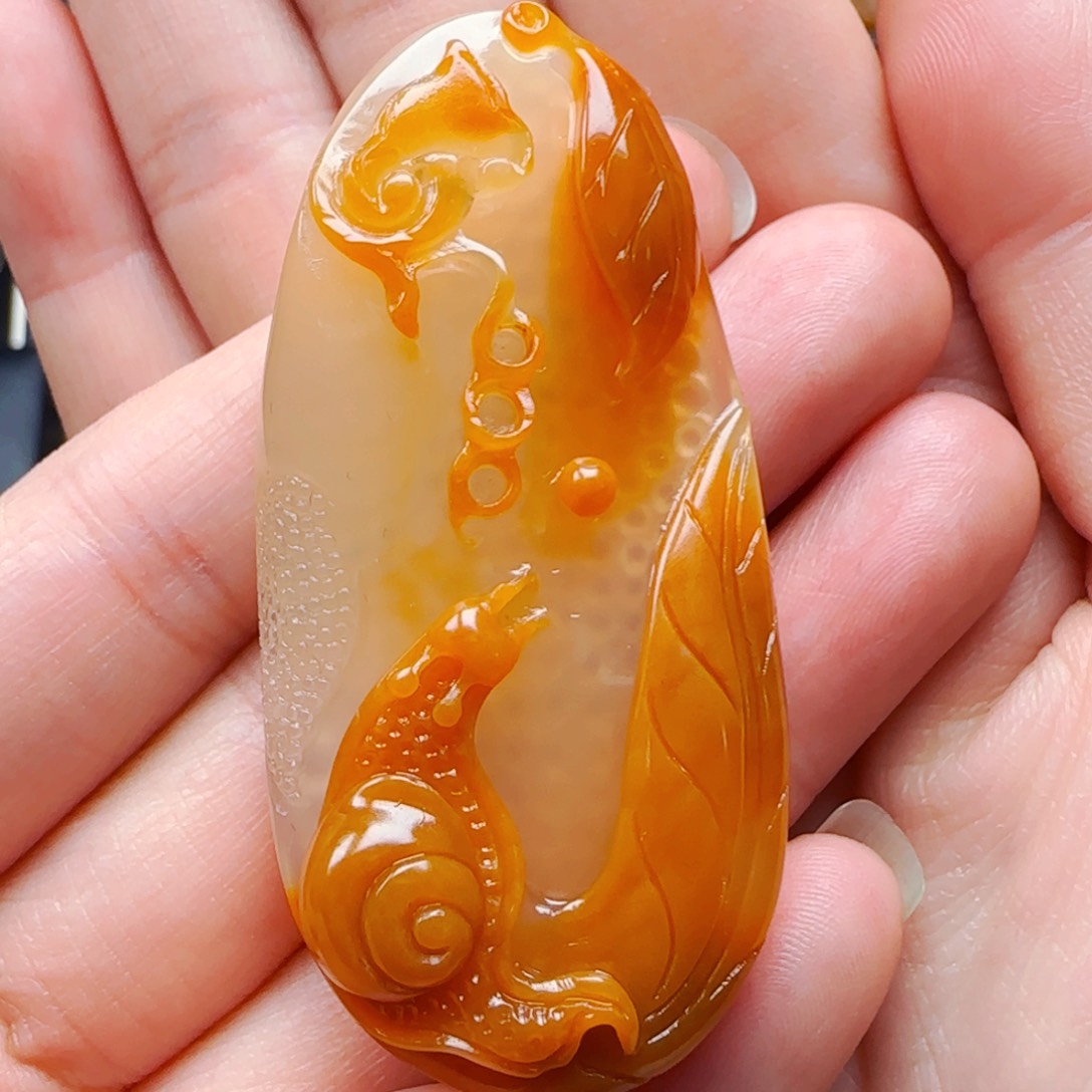 石英质玉（黄龙玉）1未镶嵌