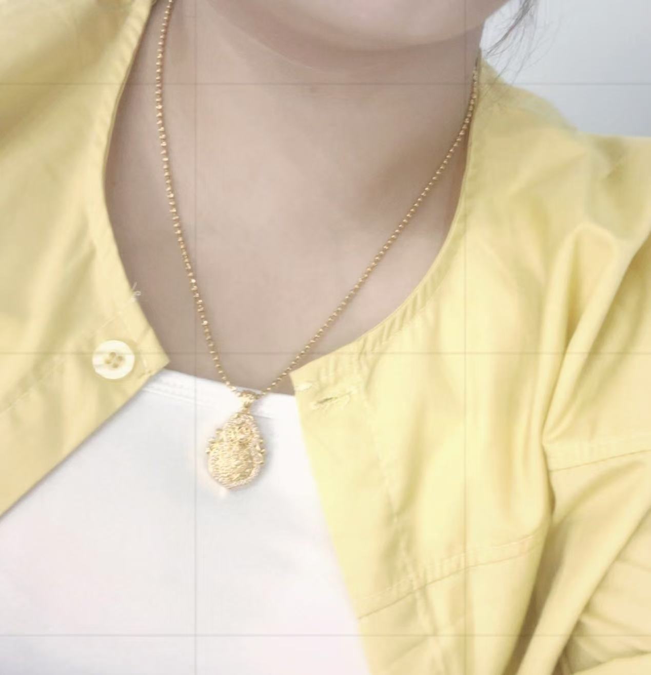 橘时尚文创项链经典百搭