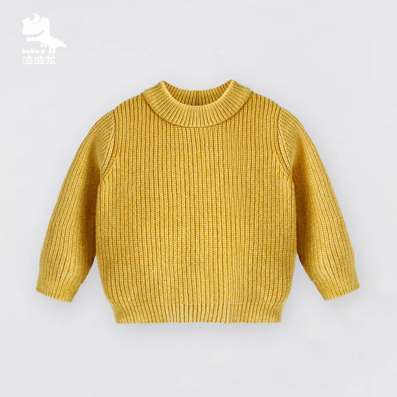 波波龙保暖毛衣【不易起球毛】男女童针织衫秋冬装柔软TM223506187