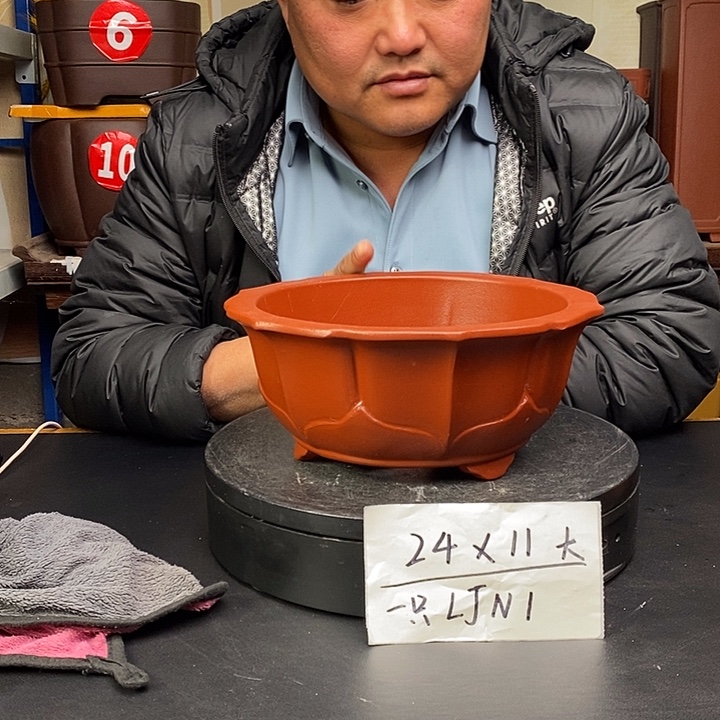 紫砂花盆货号一只LJN1