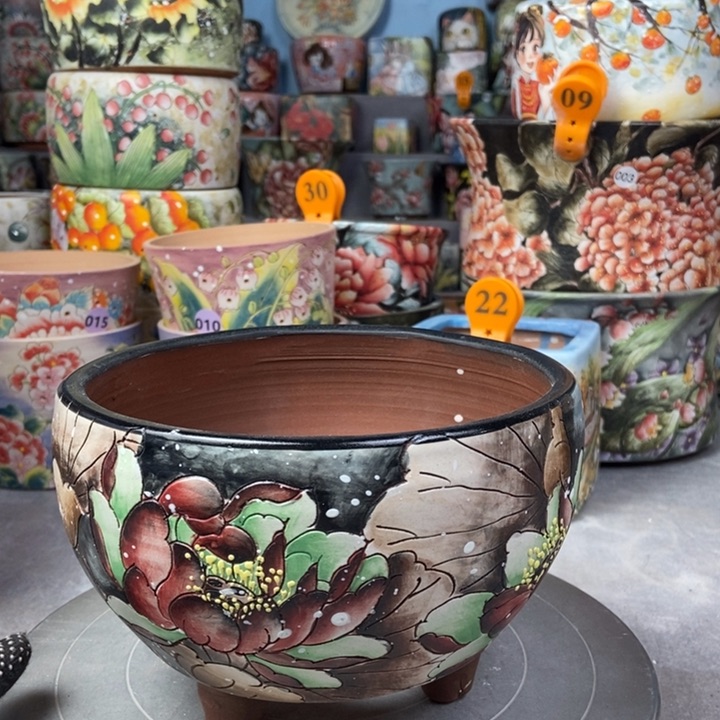 红陶景德镇艺术手绘作品