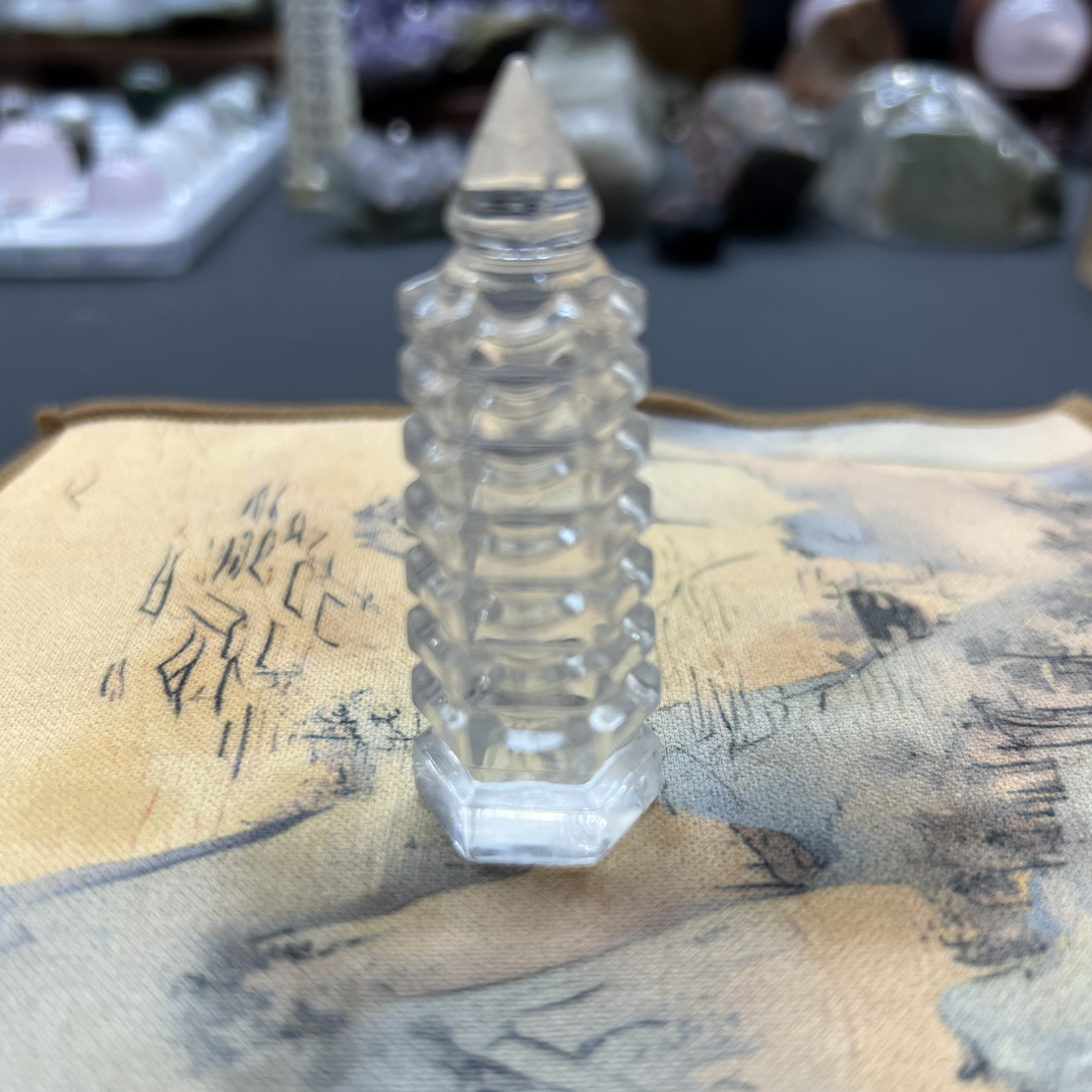 水晶塔摆件客厅玄关书桌办公室摆件