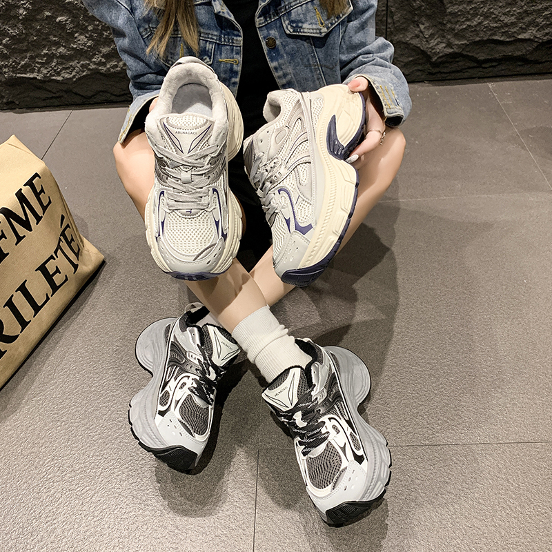 2025冬季休闲增高时尚休闲老爹鞋时尚网红百搭老爹鞋女ins