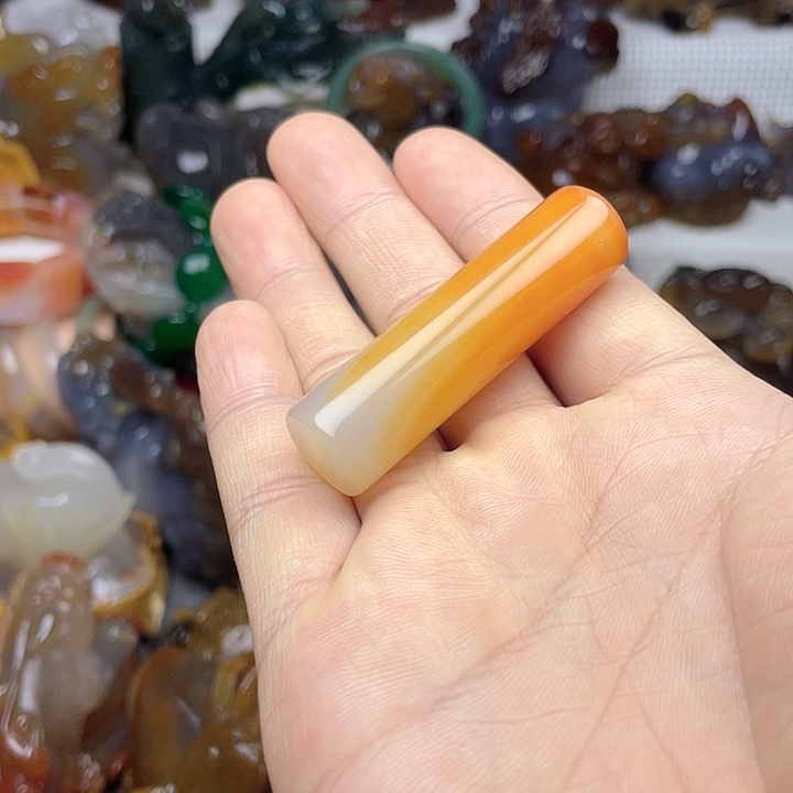 玛瑙/玉髓烟嘴未镶嵌