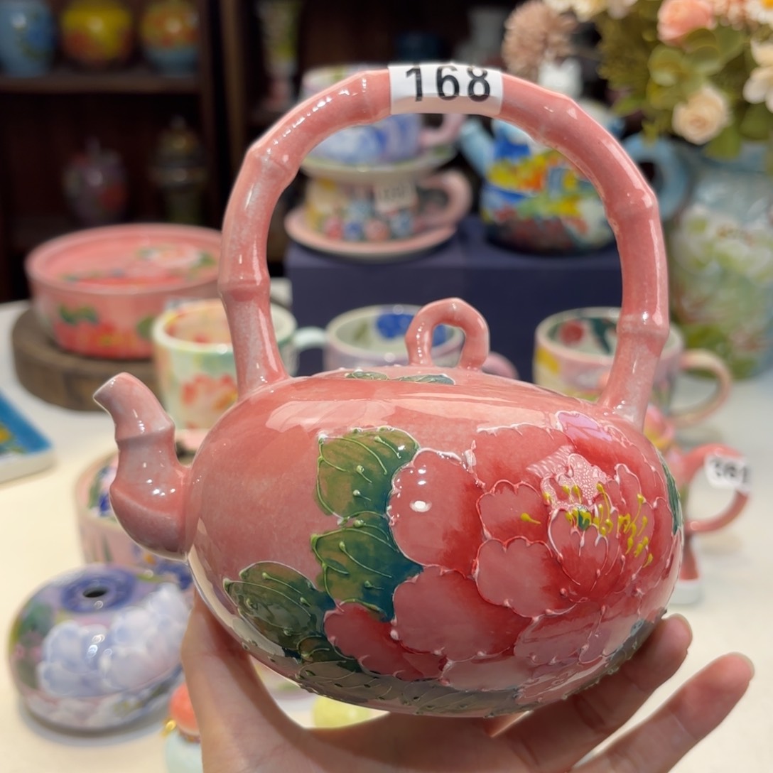 景德镇手绘高温釉下彩陶瓷茶具