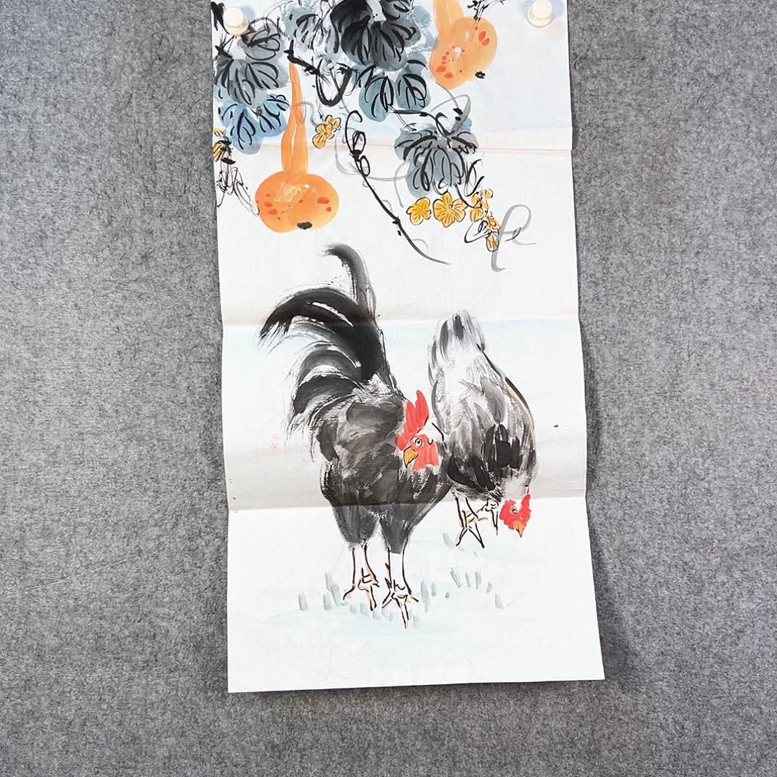 国画445 花鸟在这里生活很累