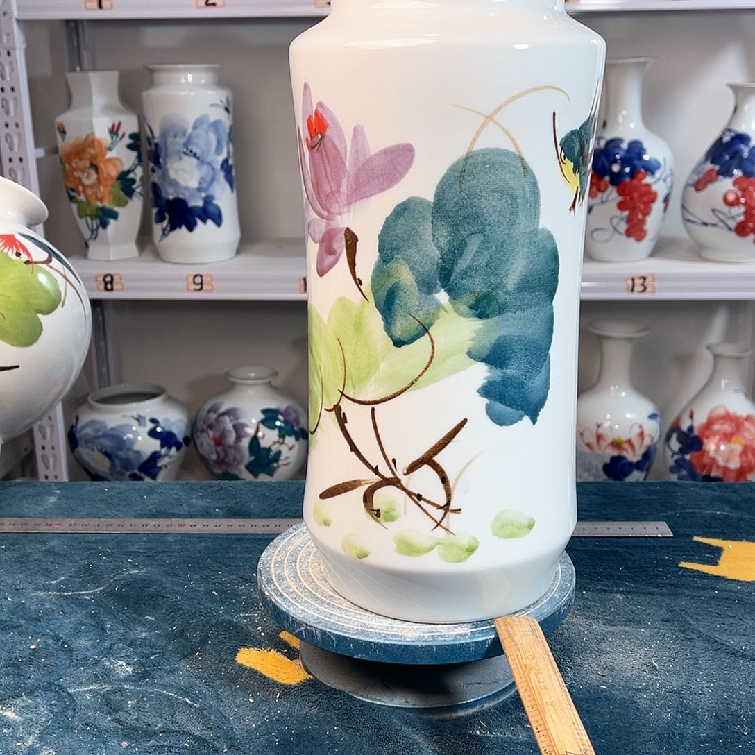 摆件景德镇陶瓷书鸟