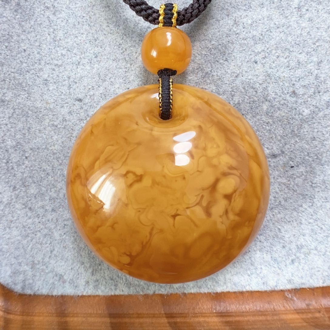 蜜蜡项链未镶嵌蜜蜡吊坠